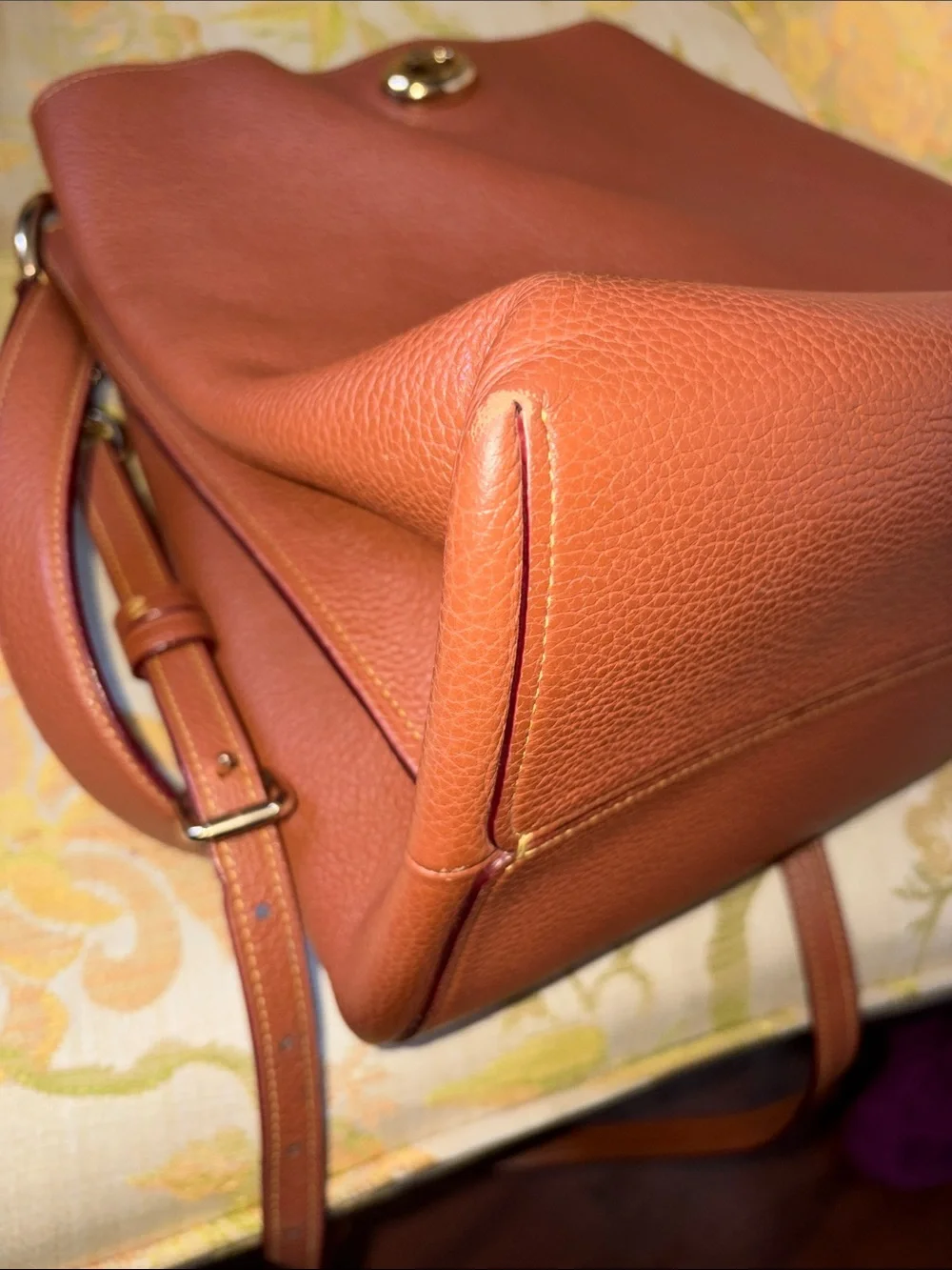 Coach Pebbled Leather Shoulder Bag with Crossbody strap